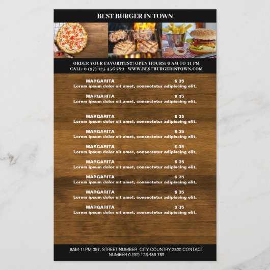 Prospectus 14 Cm X 21,6 Cm Flyer rustical (Devant)
