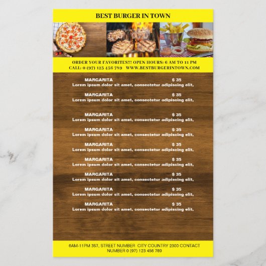 Prospectus 14 Cm X 21,6 Cm Flyer rustical (Devant)