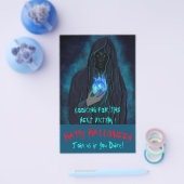 Prospectus 14 Cm X 21,6 Cm Foncé Grim Reaper Halloween Party Invitation Flyer (Simple)