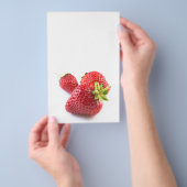 Prospectus 14 Cm X 21,6 Cm Fraises (Poignée)