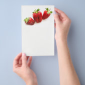 Prospectus 14 Cm X 21,6 Cm Fraises (Poignée)