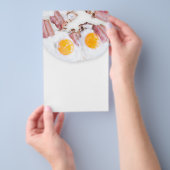 Prospectus 14 Cm X 21,6 Cm Fried eggs with bacon (Poignée)