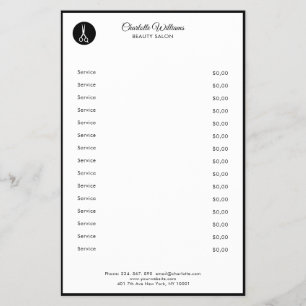 Prospectus 14 Cm X 21,6 Cm Friseur Flyer