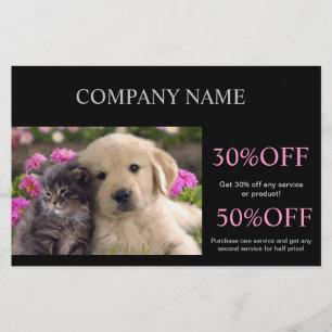 Prospectus 14 Cm X 21,6 Cm Garde d'animaux de compagnie chien chat garde d'an
