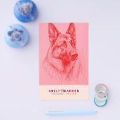 Prospectus 14 Cm X 21,6 Cm Garde d'animaux Promeneur  (Simple)