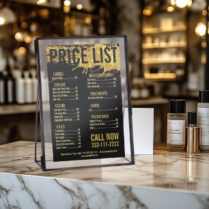 Prospectus 14 Cm X 21,6 Cm Gold Splash Parties scintillant Hair Styliste Prix