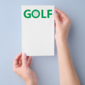 Prospectus 14 Cm X 21,6 Cm Golf sign (Poignée)