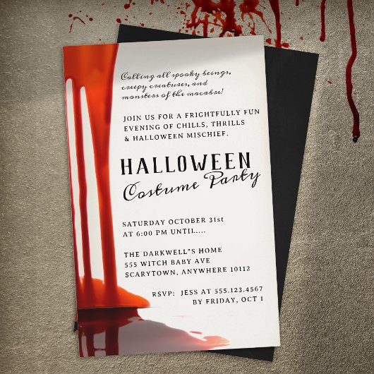 Prospectus 14 Cm X 21,6 Cm Gory Blood Drives Halloween Party