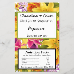 Prospectus 14 Cm X 21,6 Cm Graveuse de maïs à micro-ondes Hawaiian coloré Exo