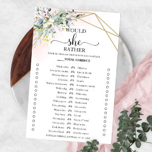 Prospectus 14 Cm X 21,6 Cm Green Voudrait-Elle Plutôt Fête des mariées Game F