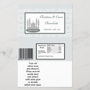 Prospectus 14 Cm X 21,6 Cm Grille-bar Hershey's Soft Blue Islamic Rama