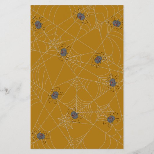 Prospectus 14 Cm X 21,6 Cm Halloween spiders web and pumpkins (Dos)