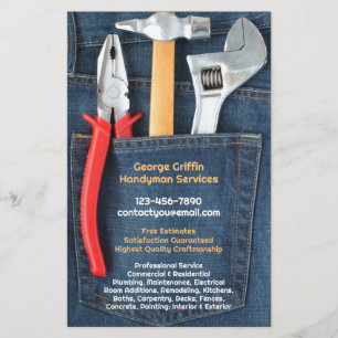 Prospectus 14 Cm X 21,6 Cm Handyman Flyer