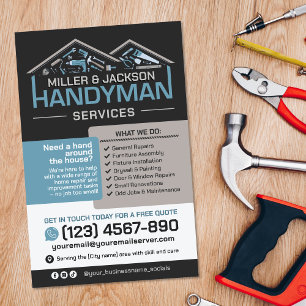 Prospectus 14 Cm X 21,6 Cm Handyman Services - Réparation et entretien à domi
