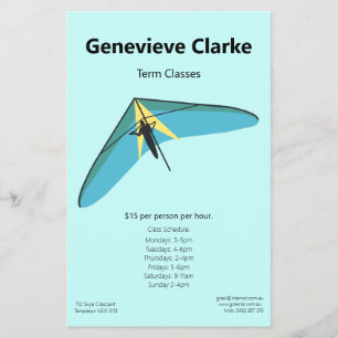 Prospectus 14 Cm X 21,6 Cm Hang Gliding