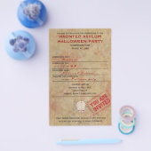 Prospectus 14 Cm X 21,6 Cm Hauned Asylum Halloween Party (Simple)