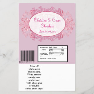 Prospectus 14 Cm X 21,6 Cm Hershey's Grand Bar Wrapper rose/violet chinois Sc