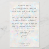 Prospectus 14 Cm X 21,6 Cm Holographique Boho Arch Crescent Céleste Lune (Dos)