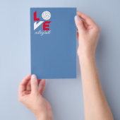 Prospectus 14 Cm X 21,6 Cm I Love volleyball (Poignée)