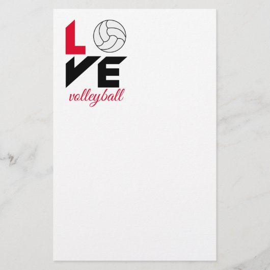 Prospectus 14 Cm X 21,6 Cm I Love volleyball (Devant)