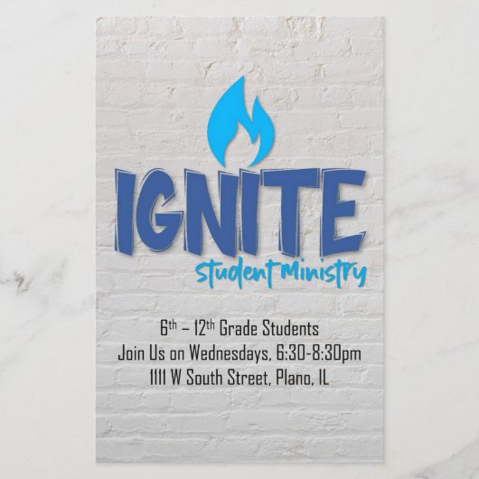Prospectus 14 Cm X 21,6 Cm Ignite Flyer (Devant)