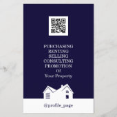 Prospectus 14 Cm X 21,6 Cm Immobilier blanc (Dos)