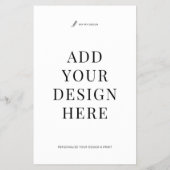 Prospectus 14 Cm X 21,6 Cm Impression de dépliants commerciaux 5,5x8,5" sur m (Dos)