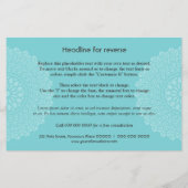 Prospectus 14 Cm X 21,6 Cm Impression Divine Cyan Horizontale (Dos)