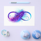 Prospectus 14 Cm X 21,6 Cm Infinity with purple feather (Simple)