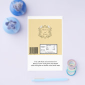 Prospectus 14 Cm X 21,6 Cm Inséparables Brown / Tan Mariage Candy Wrapper (Simple)