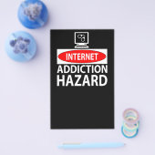 Prospectus 14 Cm X 21,6 Cm Internet – danger de dépendance (Simple)