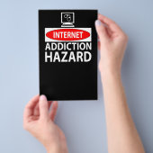 Prospectus 14 Cm X 21,6 Cm Internet – danger de dépendance (Poignée)