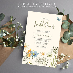Prospectus 14 Cm X 21,6 Cm Invitation de mariage floral aquarelle budget pour