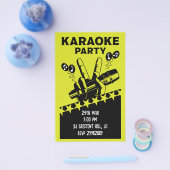 Prospectus 14 Cm X 21,6 Cm Invitation du parti Karaoke (Simple)
