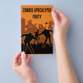 Prospectus 14 Cm X 21,6 Cm Invitation du parti Zombie Apocalypse (Poignée)