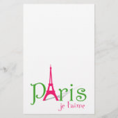 Prospectus 14 Cm X 21,6 Cm J'aime Paris (Dos)