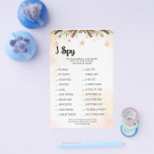 Prospectus 14 Cm X 21,6 Cm J'espionne Noël Mariage Réception Jeu Carte Flyer (Simple)