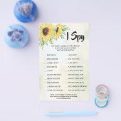 Prospectus 14 Cm X 21,6 Cm J'espionne Sunflowers Mariage Réception Carte de j (Simple)