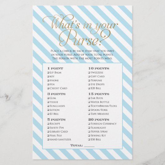 Prospectus 14 Cm X 21,6 Cm Jeu baby shower (Devant)