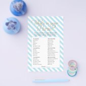 Prospectus 14 Cm X 21,6 Cm Jeu baby shower (Simple)