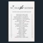 Prospectus 14 Cm X 21,6 Cm Jeu de baby shower minimaliste 'Would she rather'<br><div class="desc">Profitez de votre baby shower avec ces jeux simples et mignons. Découvrez notre collection pour plus de jeux de baby shower dans le même style. Veuillez noter que ces jeux ne sont pas modifiables.</div>