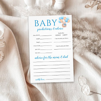 Prospectus 14 Cm X 21,6 Cm Jeu de prédictions pour bébé ours en peluche
