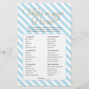 Prospectus 14 Cm X 21,6 Cm Jeu de sac à main pour Baby Shower