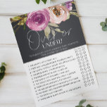 Prospectus 14 Cm X 21,6 Cm Jeu floral rose poussiéreux au-dessus ou au-dessou<br><div class="desc">Au-dessus ou sous la douche nuptiale jeu. Aquarelle rose roux et fleurs violettes sur un arrière - plan de charbon de bois. Les articles correspondants pour compléter votre collection d'événements sont disponibles dans notre boutique Zazzle!</div>