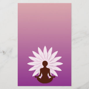 Prospectus 14 Cm X 21,6 Cm Jeune fille pratiquant le yoga