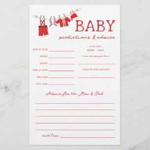 Prospectus 14 Cm X 21,6 Cm Jeux de Prédictions et Conseils de Santa pour Baby