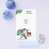 Prospectus 14 Cm X 21,6 Cm Joyeux Noël ! Snowman avec amis (Simple)