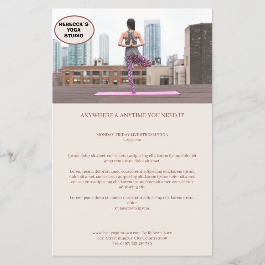 Prospectus 14 Cm X 21,6 Cm Kundenspezifischer Foto (Devant)