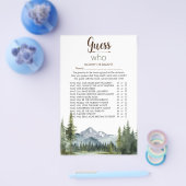 Prospectus 14 Cm X 21,6 Cm Laisser l'aventure "Devinez qui" jeu Baby shower (Simple)