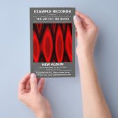 Prospectus 14 Cm X 21,6 Cm Lancement d'un nouvel album - gris (Poignée)